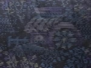 アンティーク　水車小屋模様織り出し本場泥大島紬着物